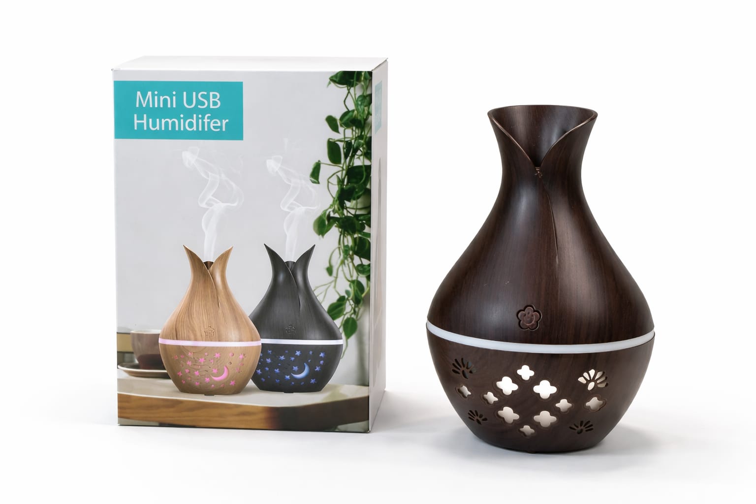 Aroma Diffuser – Mini USB Luftbefeuchter mit LED Effekt